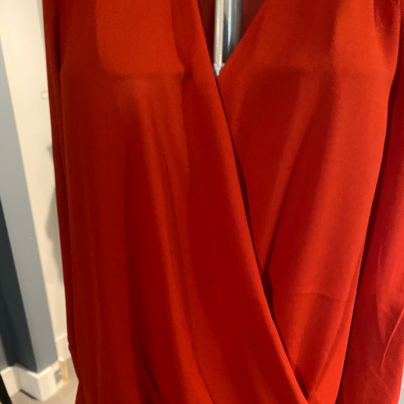 Scotch and soda red wrap blouse - Picture 2 of 7